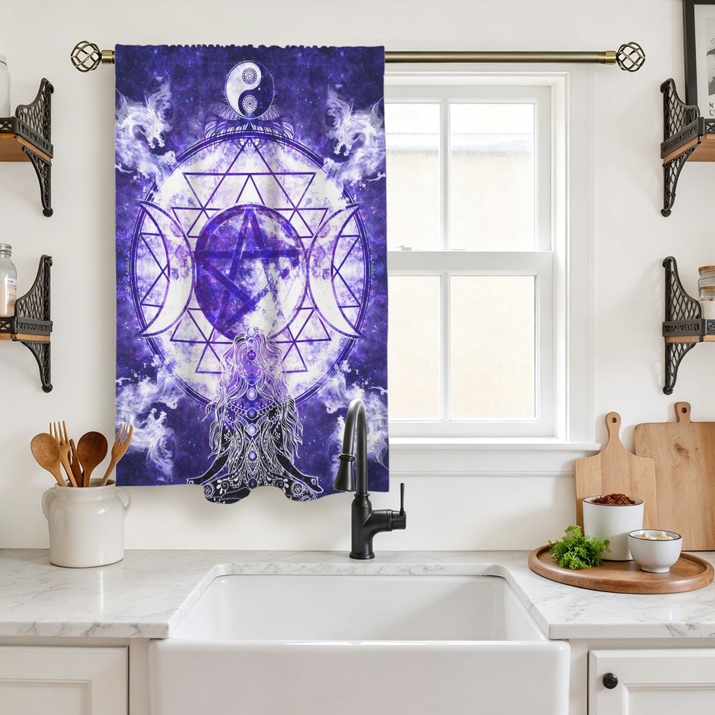 Katerina's Dragon's Eye Magickal Awakening Meditations Window Curtain 27.6" x 39.4" ( 1 Piece ) | Ships from USA