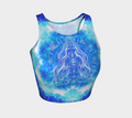 Amen Jin's Blue Sun Cosmic Meditations Athletic Crop Top