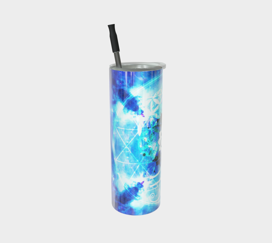 Amen Jin's Mandala of Dragon Fire Fairy Om Meditations Stainless Steel Tumbler