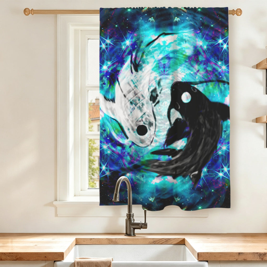 Katerina's Now & Forever Koi Desires Window Curtain 27.6" x 39.4" ( 1 Piece ) | Ships from USA