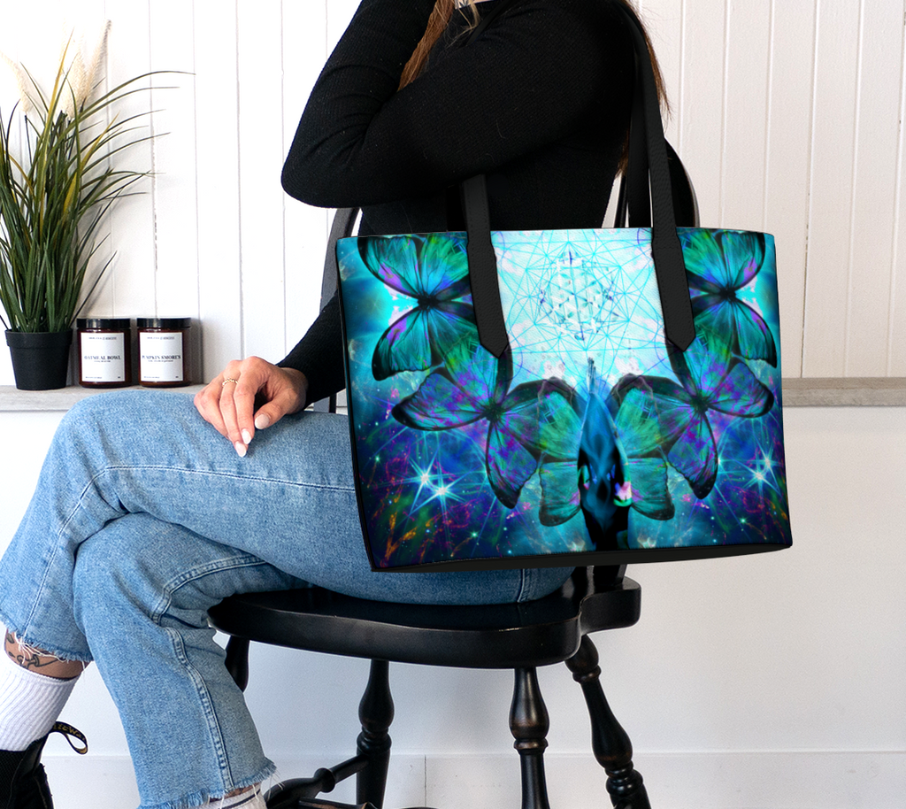 Katerina's Now & Forever Desires Metamorphosis Meditations Vegan Leather Tote Bag