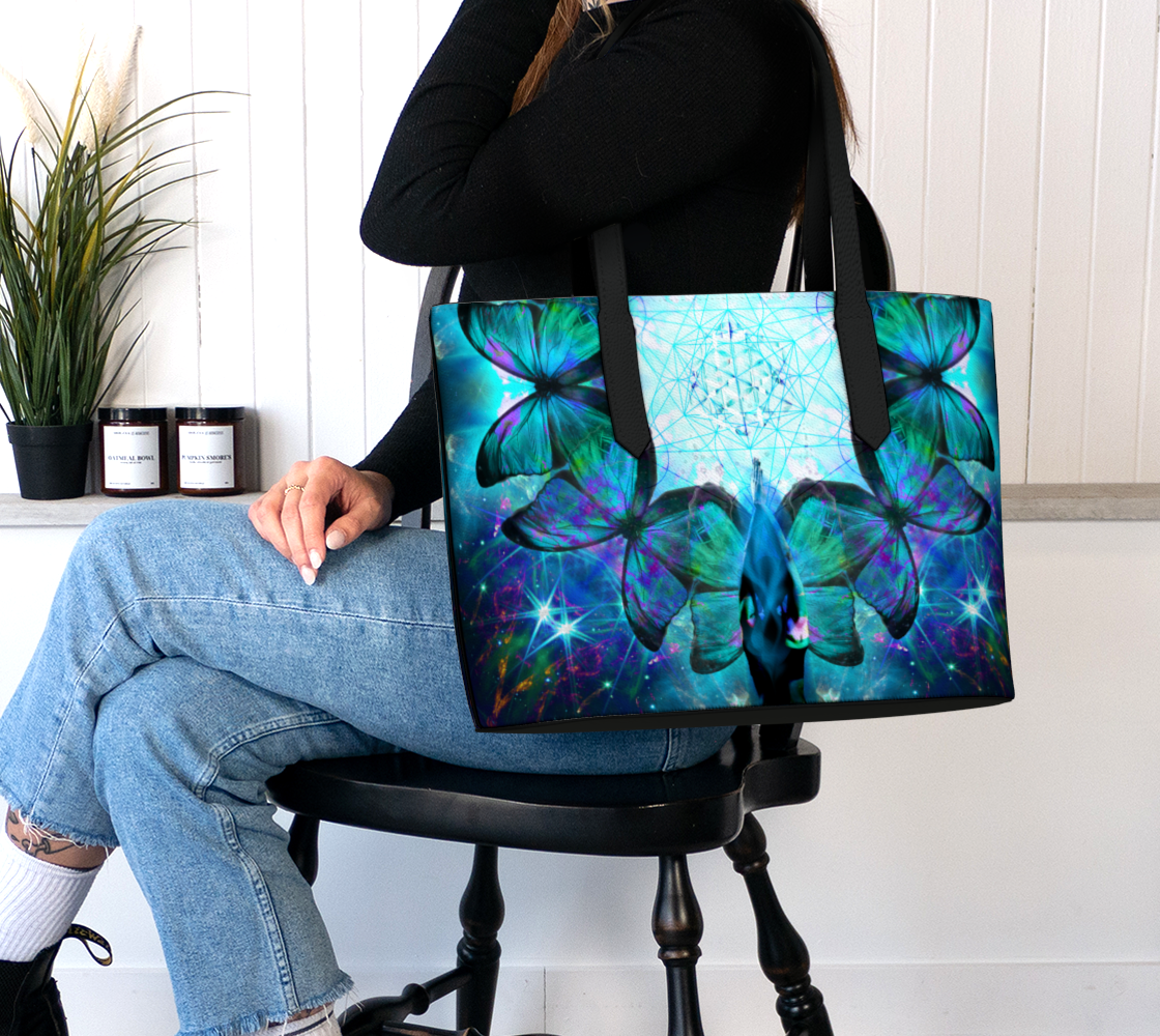 Katerina's Now & Forever Desires Metamorphosis Meditations Vegan Leather Tote Bag