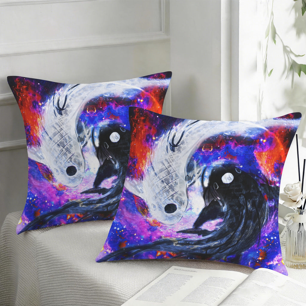Katerina's Cassandra Koi Desires Custom Pillow Cases 18" x 18" (2-Pack) | Ships from USA