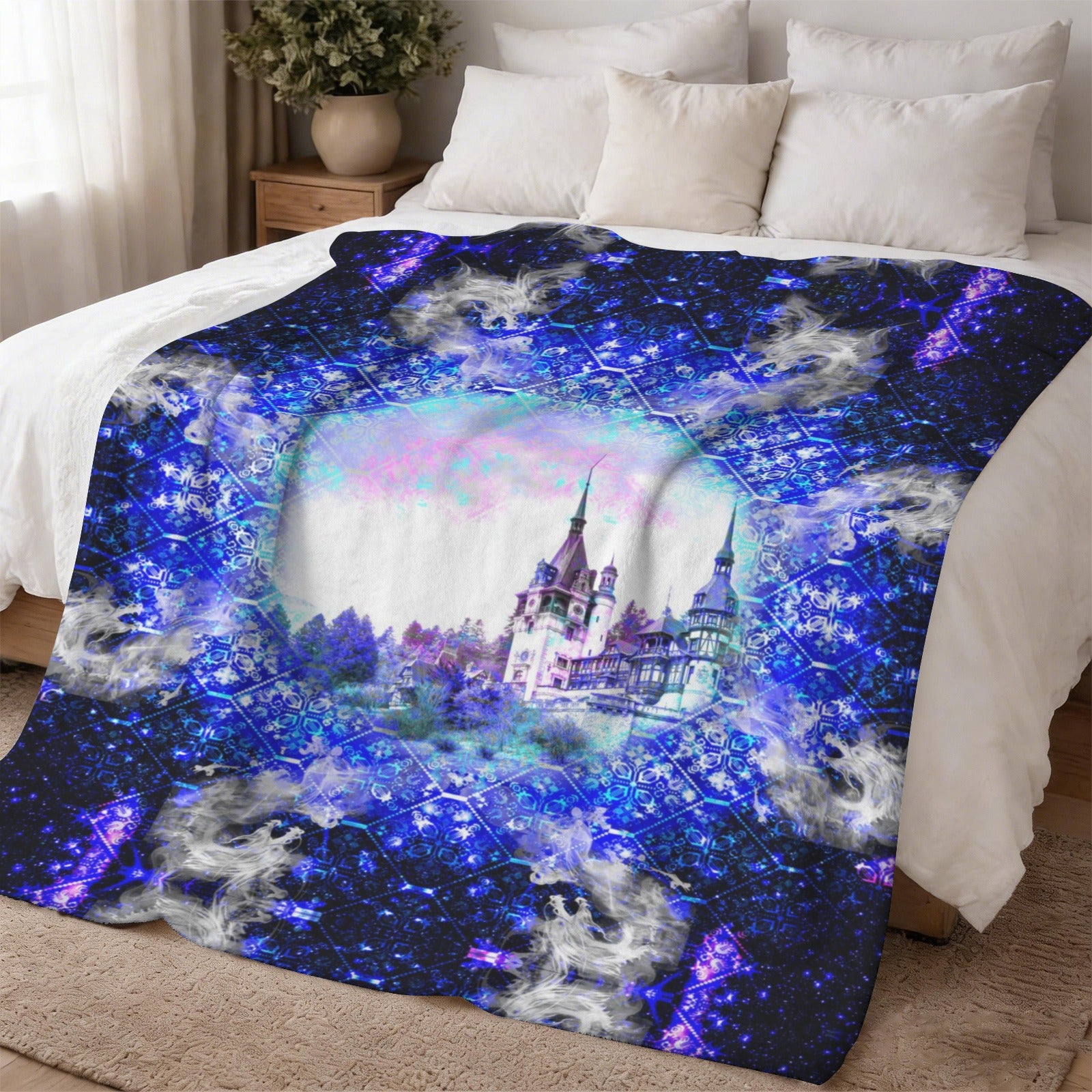 Amen Jin's Katerina's Eros & Psyche Desires Dragoness Dreams Sherpa Fleece Blanket 60" x 80" | Ships from USA