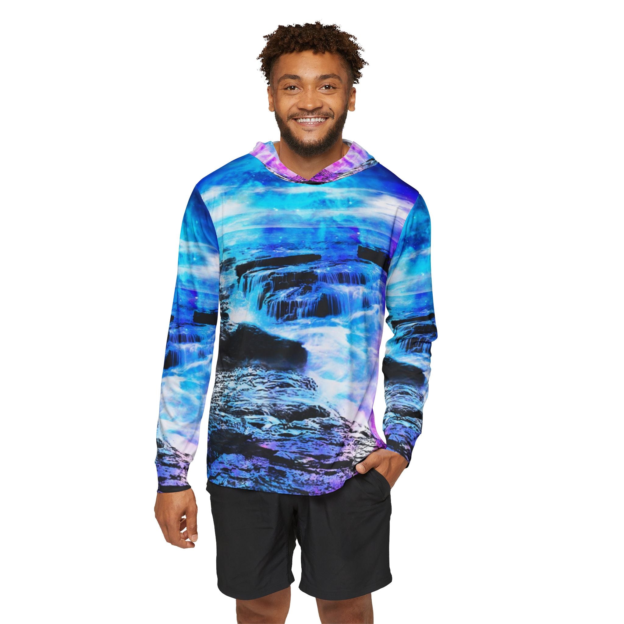 Creation's Heaven Magickal Sea Dreams Men's Sports Warmup Hoodie