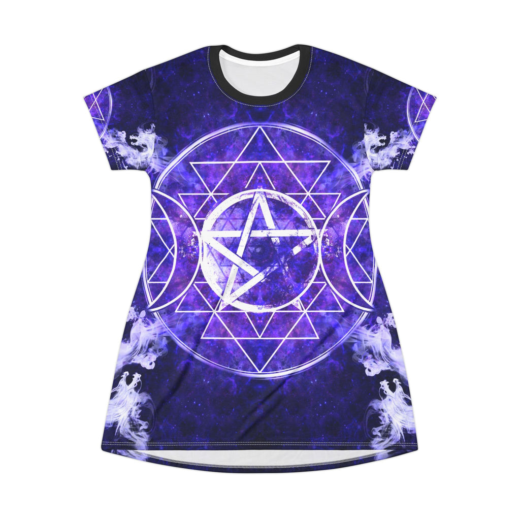 Katerina's Dragon's Eye Triple Goddess Meditations T-Shirt Dress