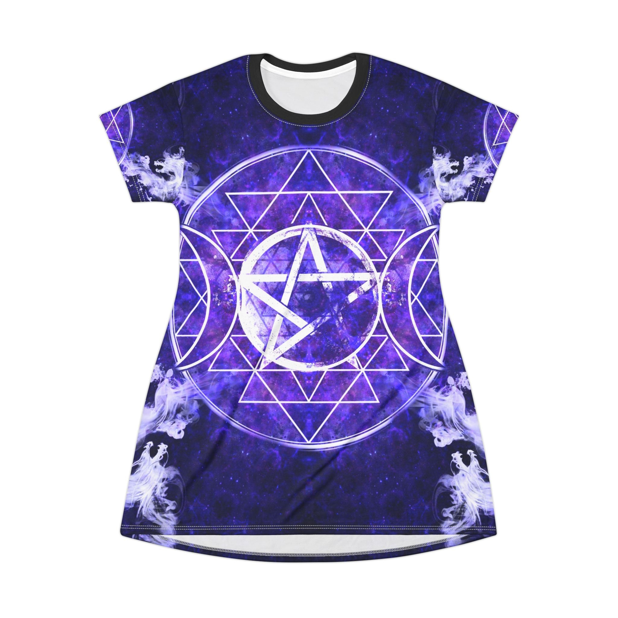 Katerina's Dragon's Eye Triple Goddess Meditations T-Shirt Dress