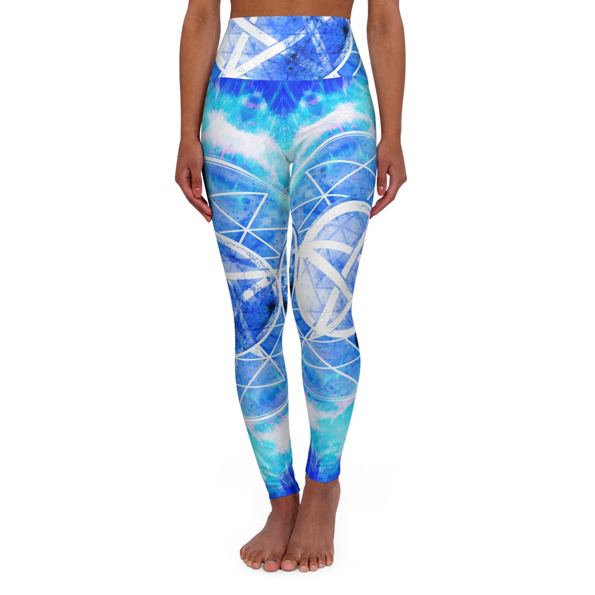Amen Jin's Blue Sun Triple Goddess Meditations Yoga Leggings