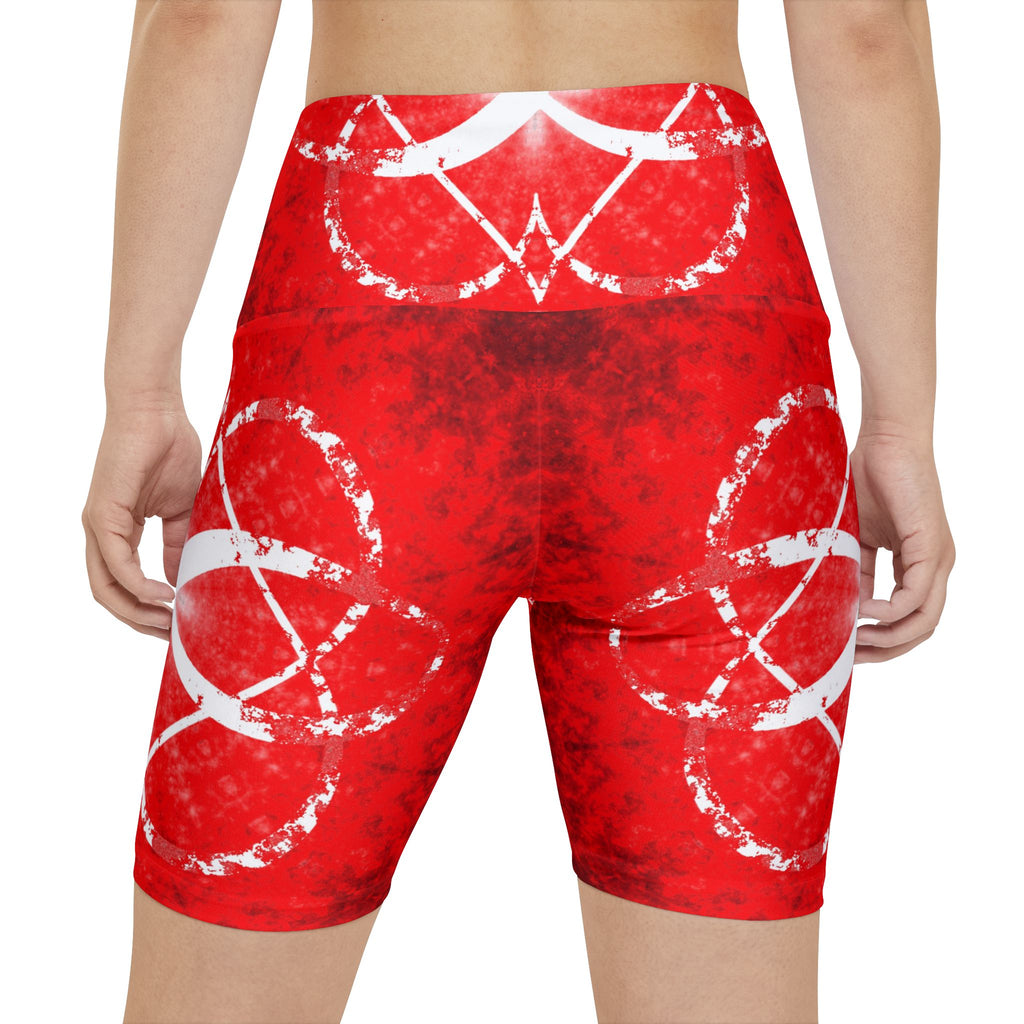 Katerina's Red Instead Infinity Desires 2024 Women's Workout Shorts