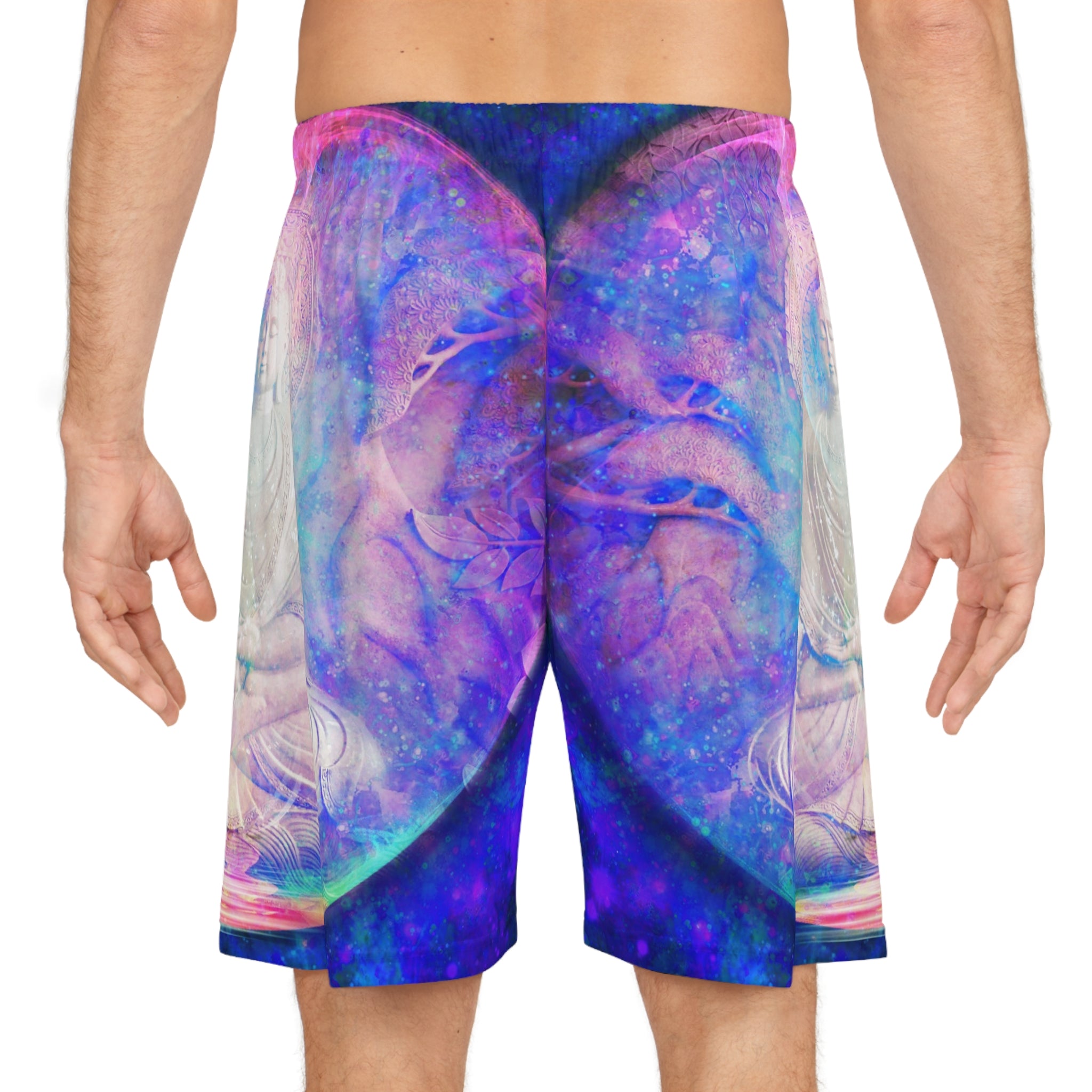Amen Jin's Memories of Yesterday Stillness Meditations Basketball Shorts