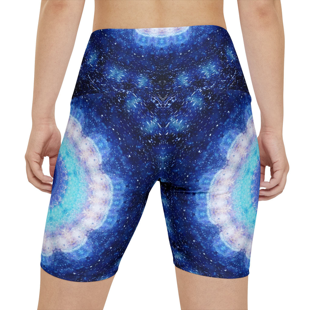 Transcendent Serenity Desires Women's Workout Shorts