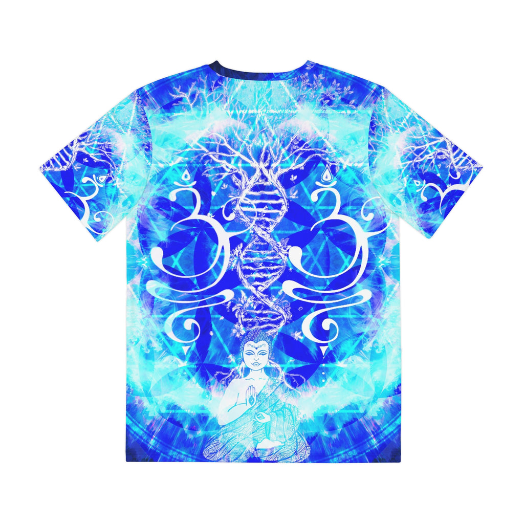 Amen Jin's Blue Sun Buddha Meditations Men's Polyester Tee
