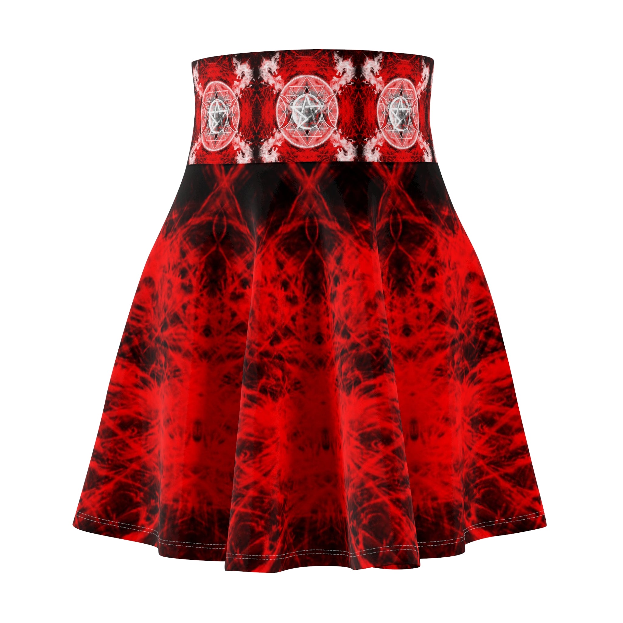 Katerina's Waiting for Hello Triple Goddess Meditations Women's Skater Skirt