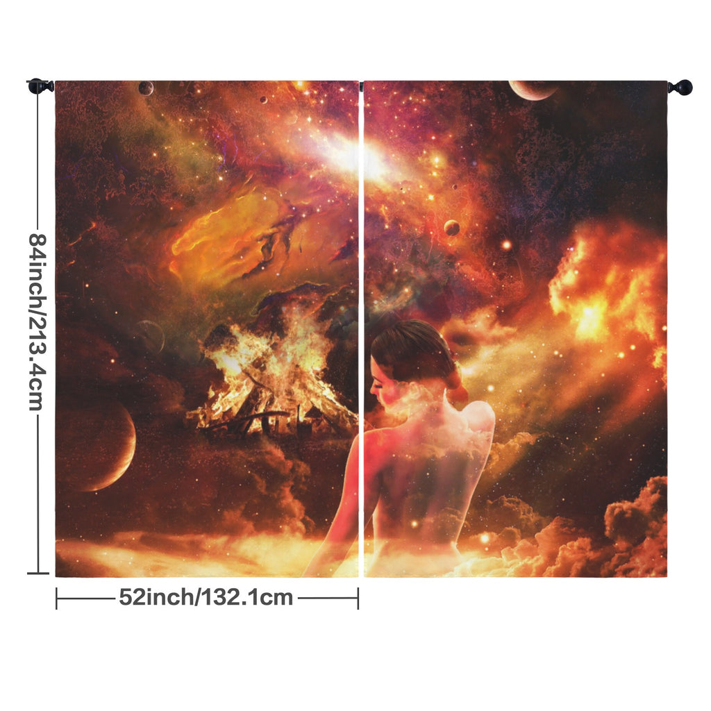 Samhain Magical Night Dreams Floor-To-Ceiling Curtain 52x84inch | Ships from USA