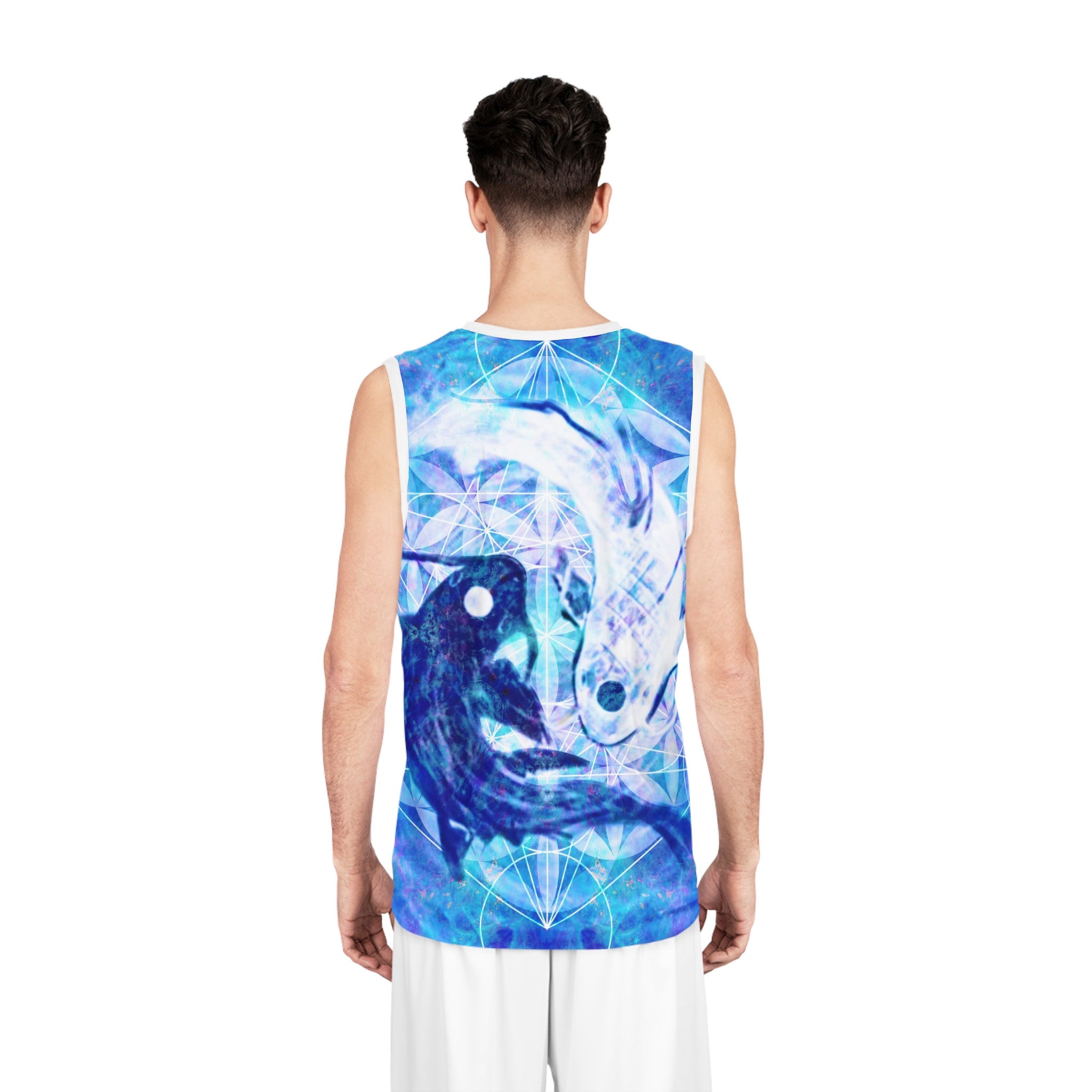 Amen Jin's Lotus Koi Meditations Basketball Jersey