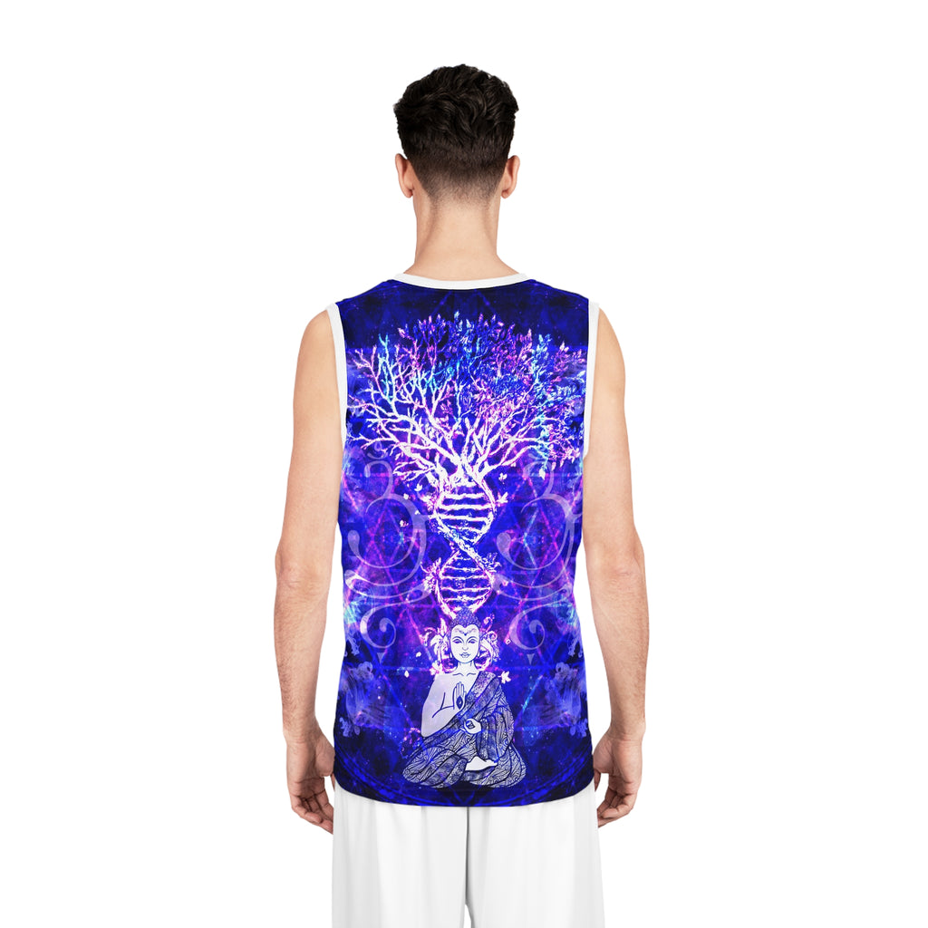 Katerina's Dragon's Eye Buddha Meditations Basketball Jersey