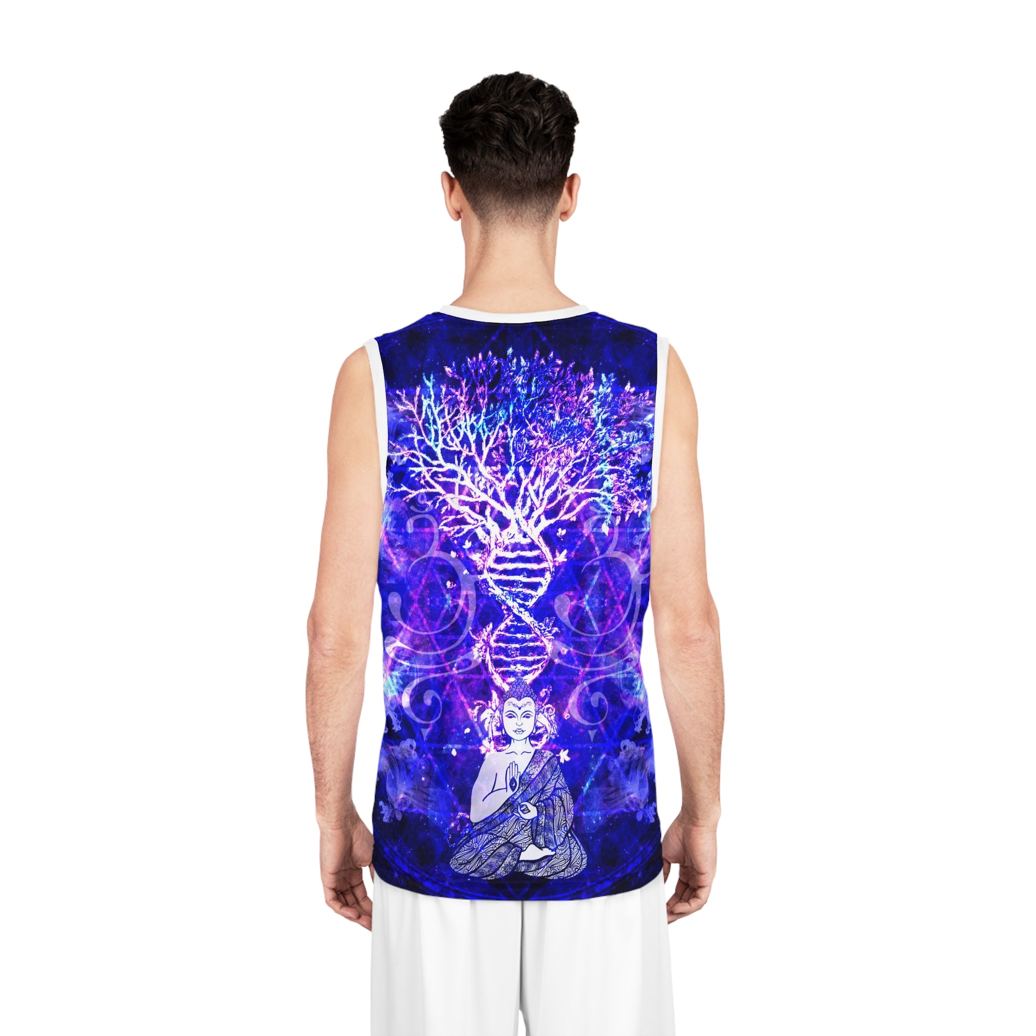 Katerina's Dragon's Eye Buddha Meditations Basketball Jersey