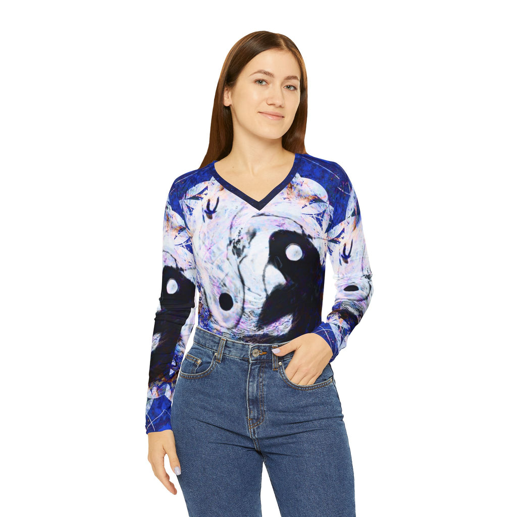 Amen Jin's Afterall Koi Meditations Long Sleeve V-neck