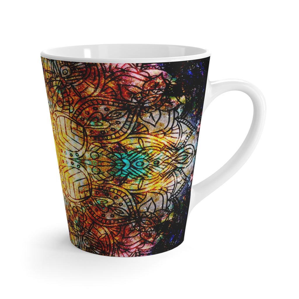 Amen Jin's Desire to Breathe Again Om Meditations Latte Mug