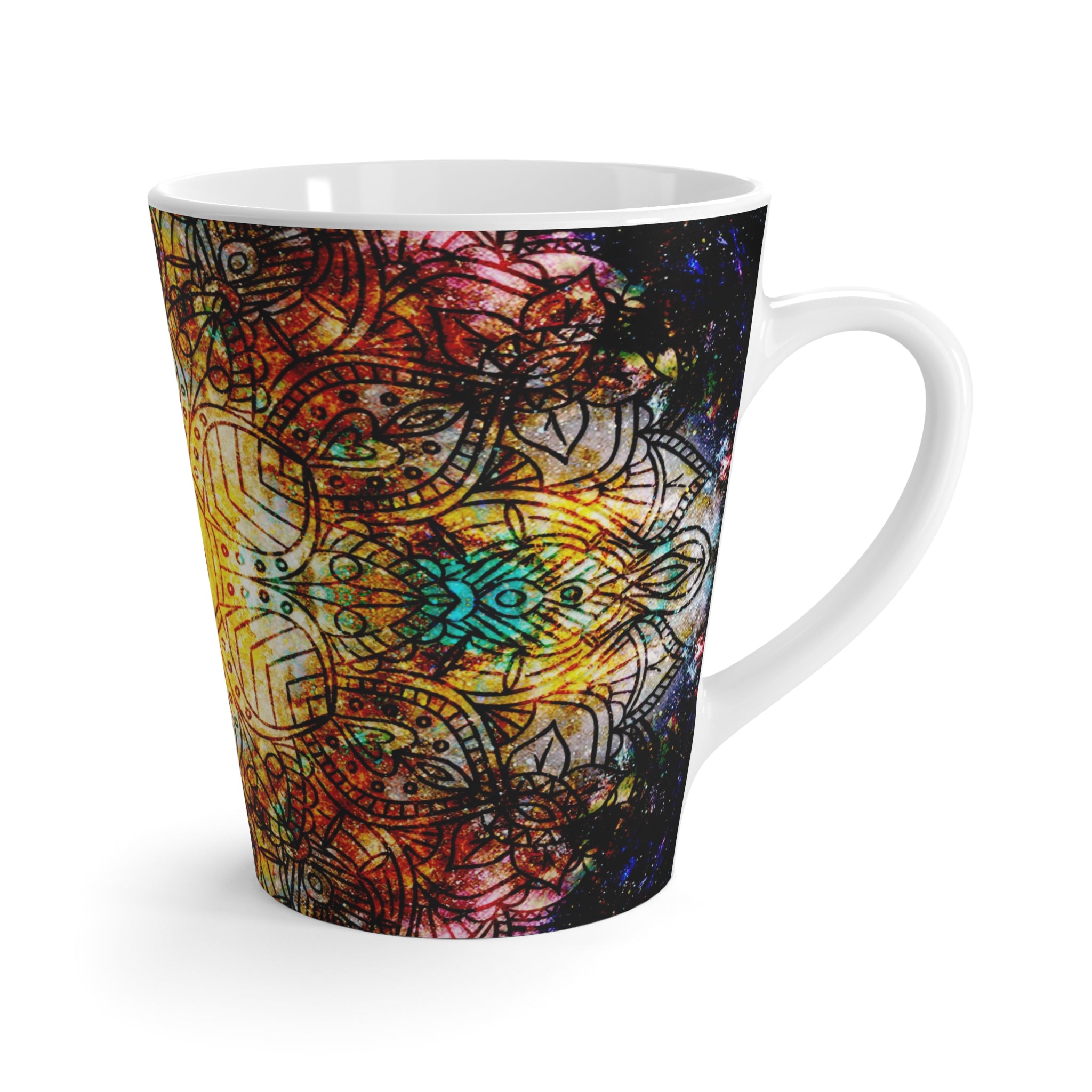 Amen Jin's Desire to Breathe Again Om Meditations Latte Mug