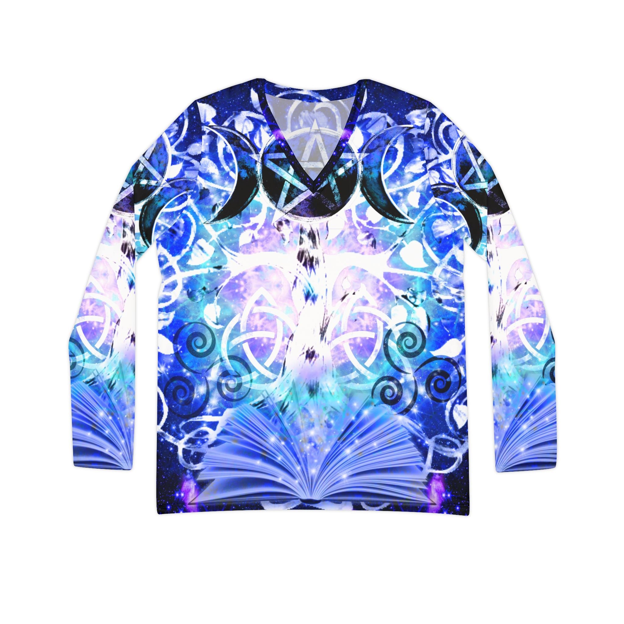 Amen Jin's Eros & Psyche Celtic Meditations Women's Long Sleeve V-neck Shirt