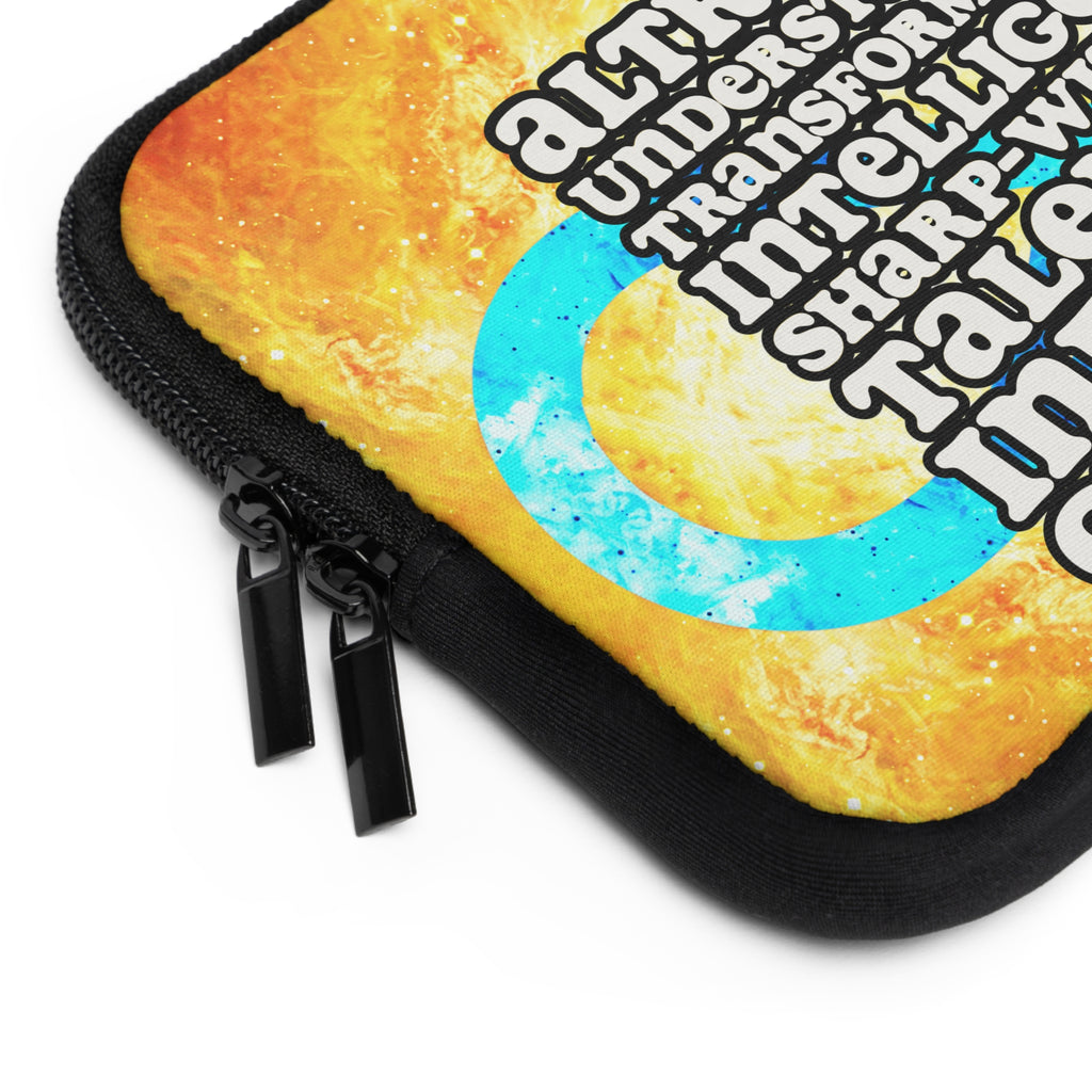 Katerina's Autistic Gold Desires "You Say Autistic" Laptop Sleeve