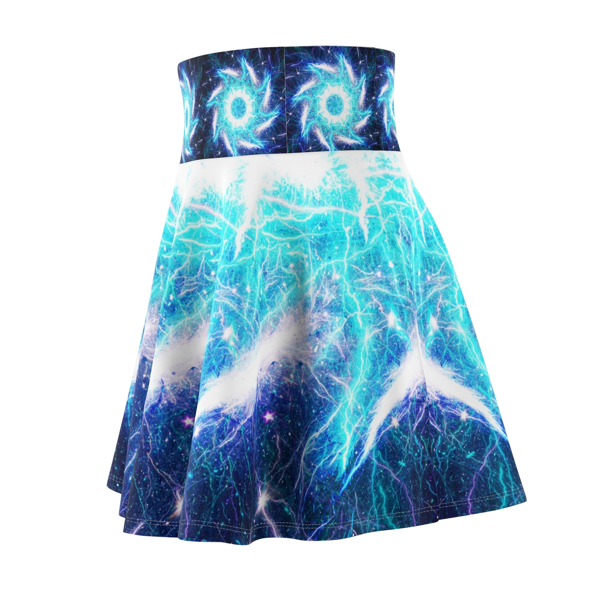 Katerina's Mandala of Electric Dragon Fire Desires Women's Skater Skirt