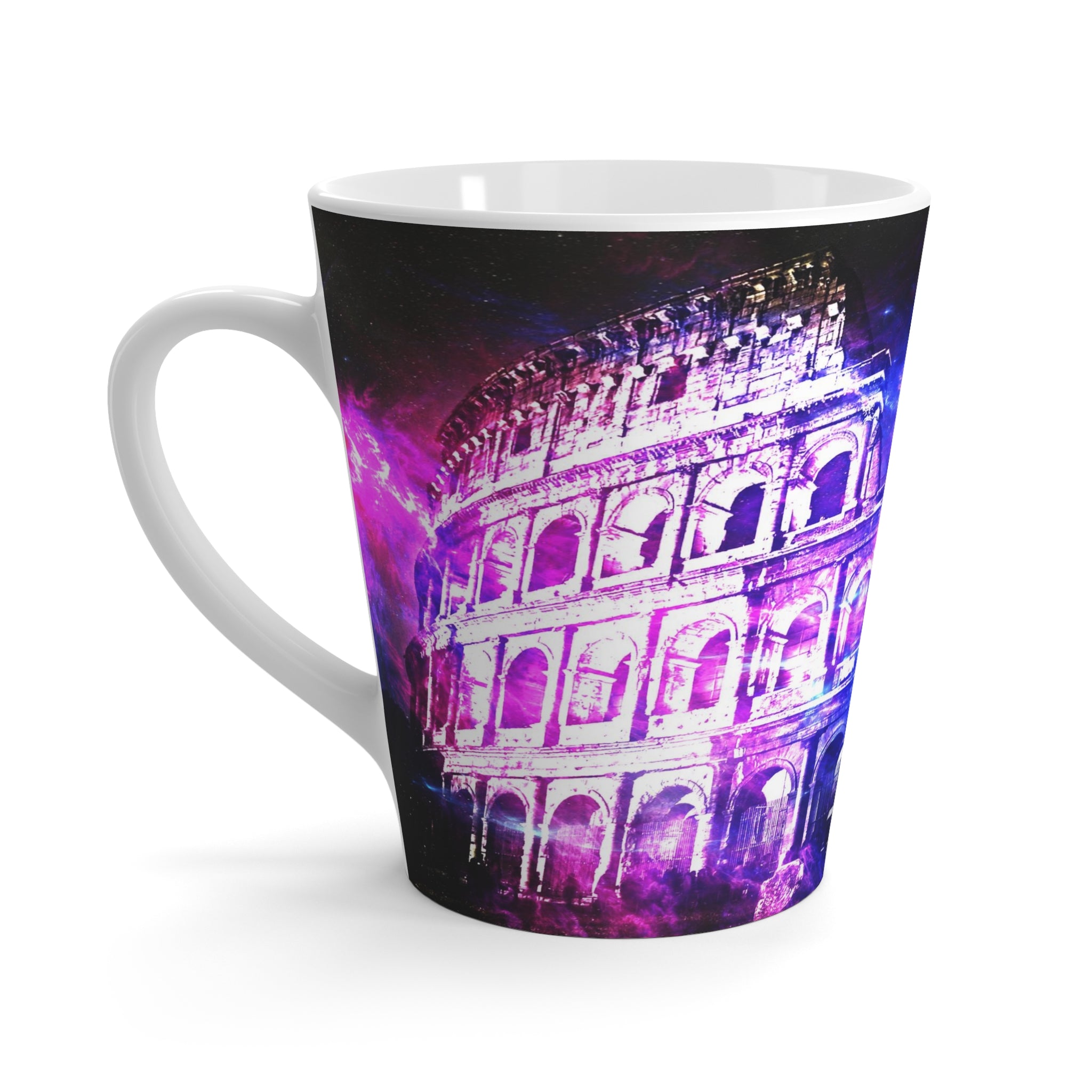 Amethyst Dreams of Roman Patterns Past Latte Mug