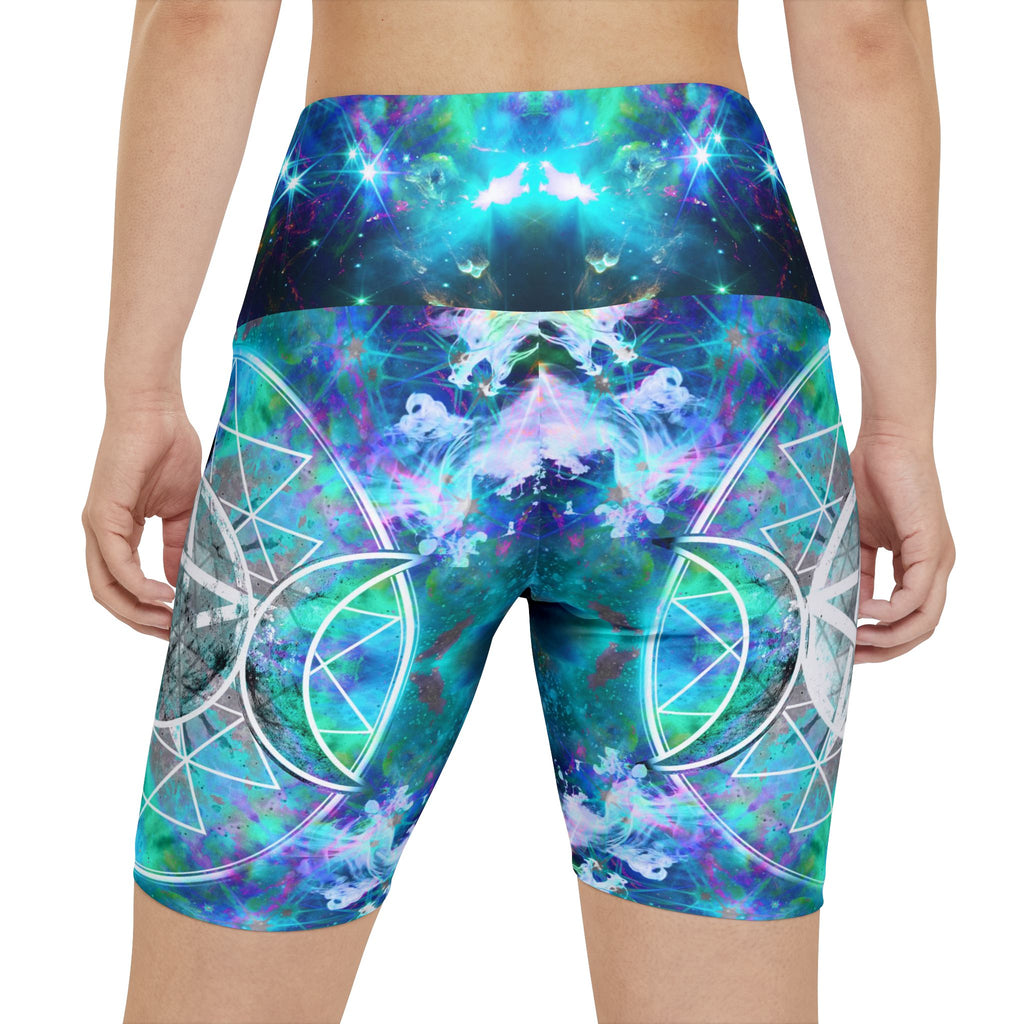 Katerina's Now and Forever Triple Goddess Meditations Women's Workout Shorts