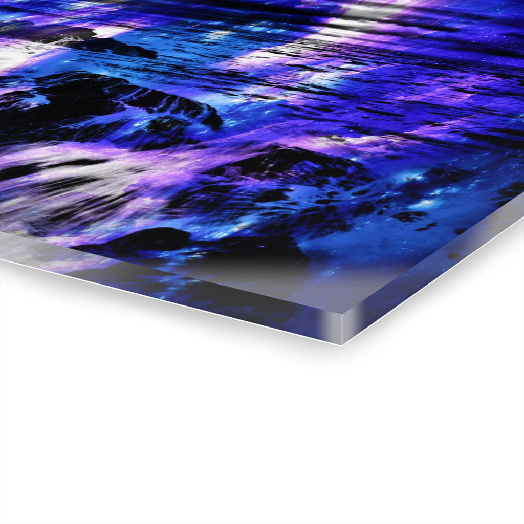 Amethyst Sapphire Cosmic Falls Dreams Acrylic Prints (French Cleat Hanging)