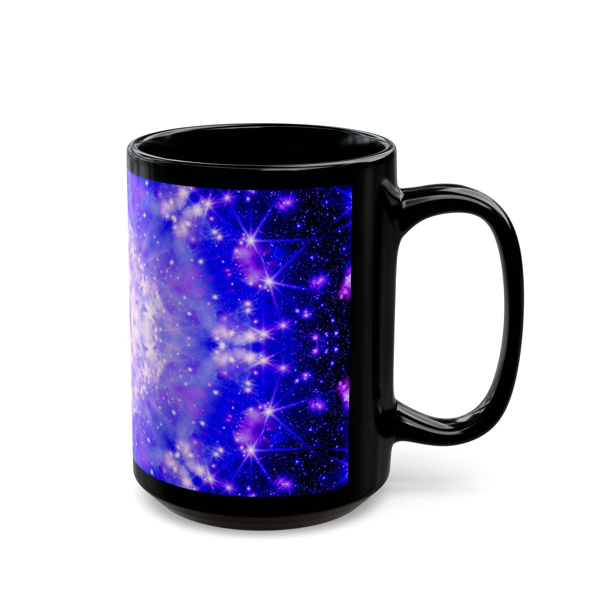 Katerina's Psyche Desires Black Mug, 15oz