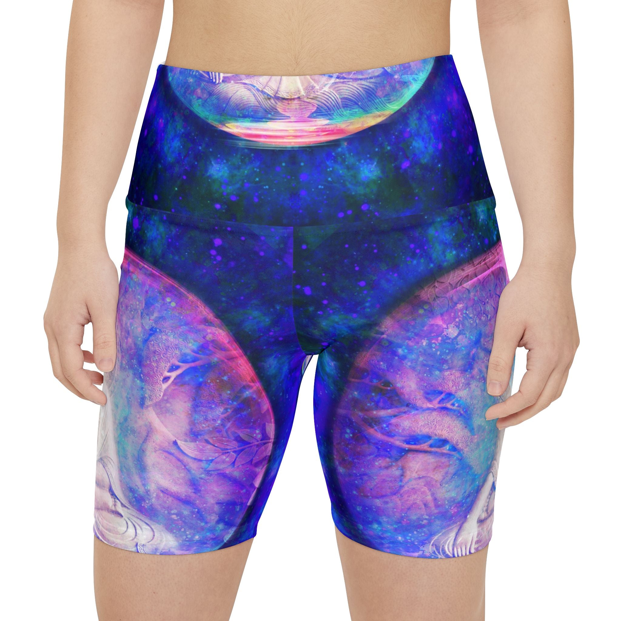 Amen Jin's Memories of Yesterday Stillness Desires Women's Workout Shorts