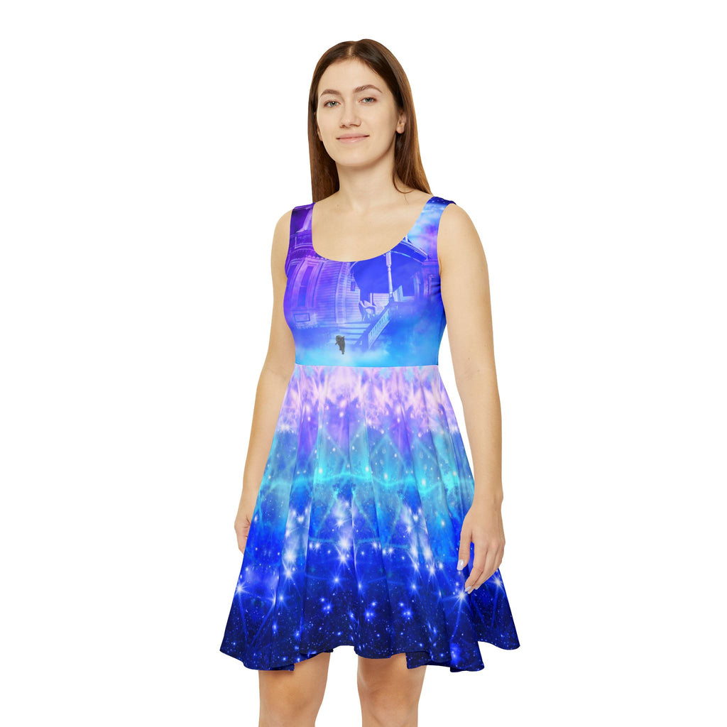 Amen Jin's Katerina's Eros & Psyche Hocus Pocus Dreams Womens Skater Dress