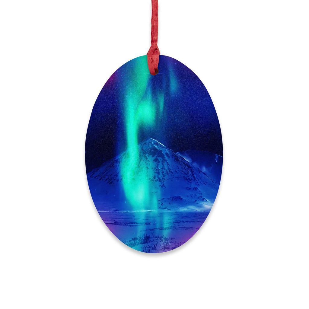 Lighted String Matanuska Dreams Wooden Ornaments