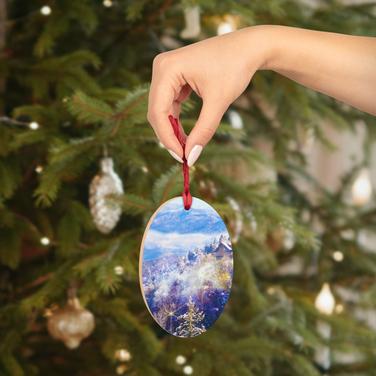 Katerina's Light a Way Smoky Mountain Dreams Wooden Ornaments