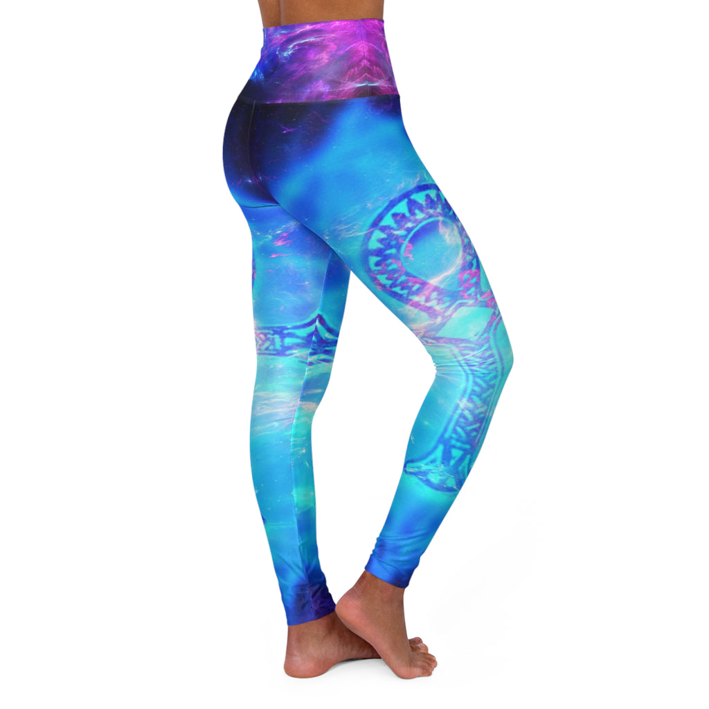Amethyst Ankh Dreams High Waisted Yoga Leggings
