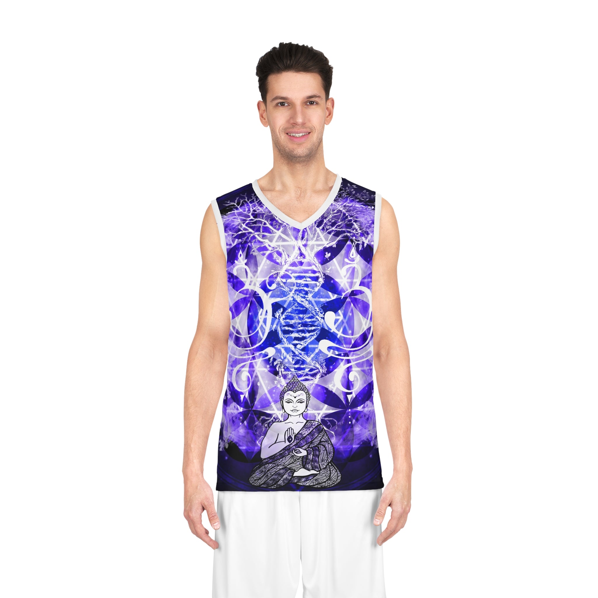 Katerina's We Will Go Home Buddha Meditations Basketball Jersey