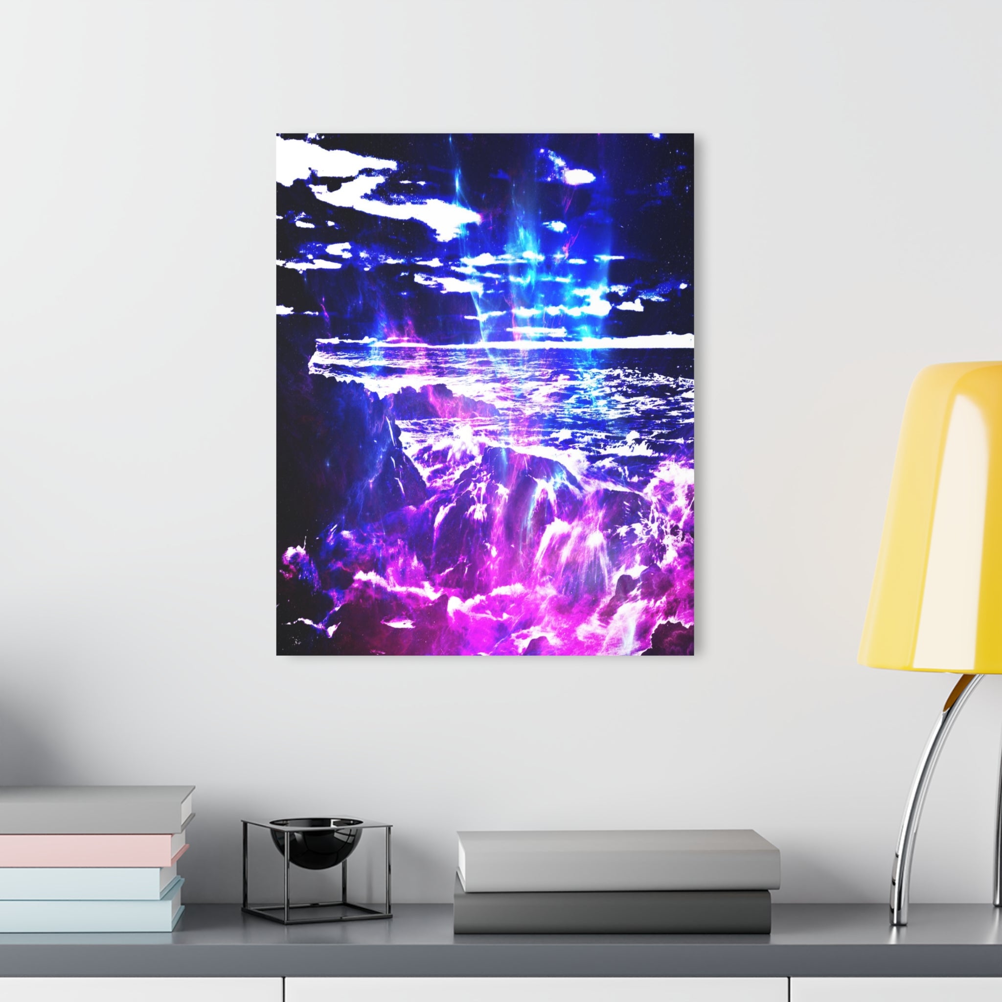 Amethyst Cosmic Falls Dreams Acrylic Prints (French Cleat Hanging)