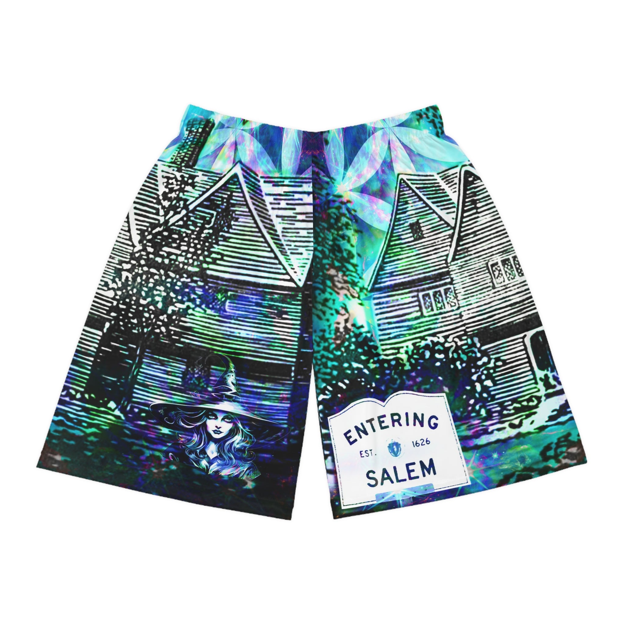 Katerina's Now and Forever Salem Witch Meditations Basketball Shorts