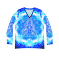 Amen Jin's Blue Sun Cosmic Meditations Women's Long Sleeve V-neck Shirt