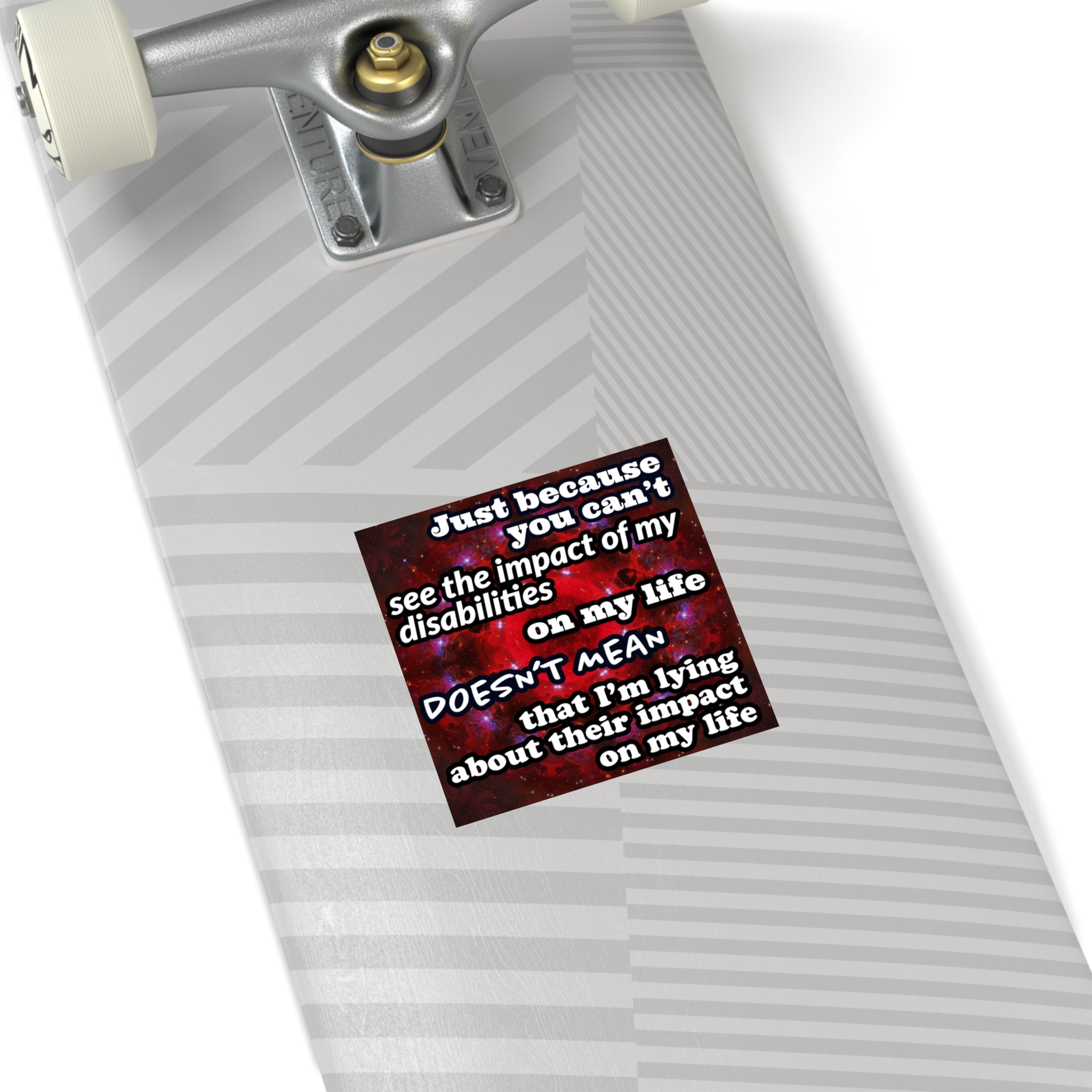 Katerina's Battle Symphony Desires "Just Because You Can't" Square Stickers, Indoor\Outdoor