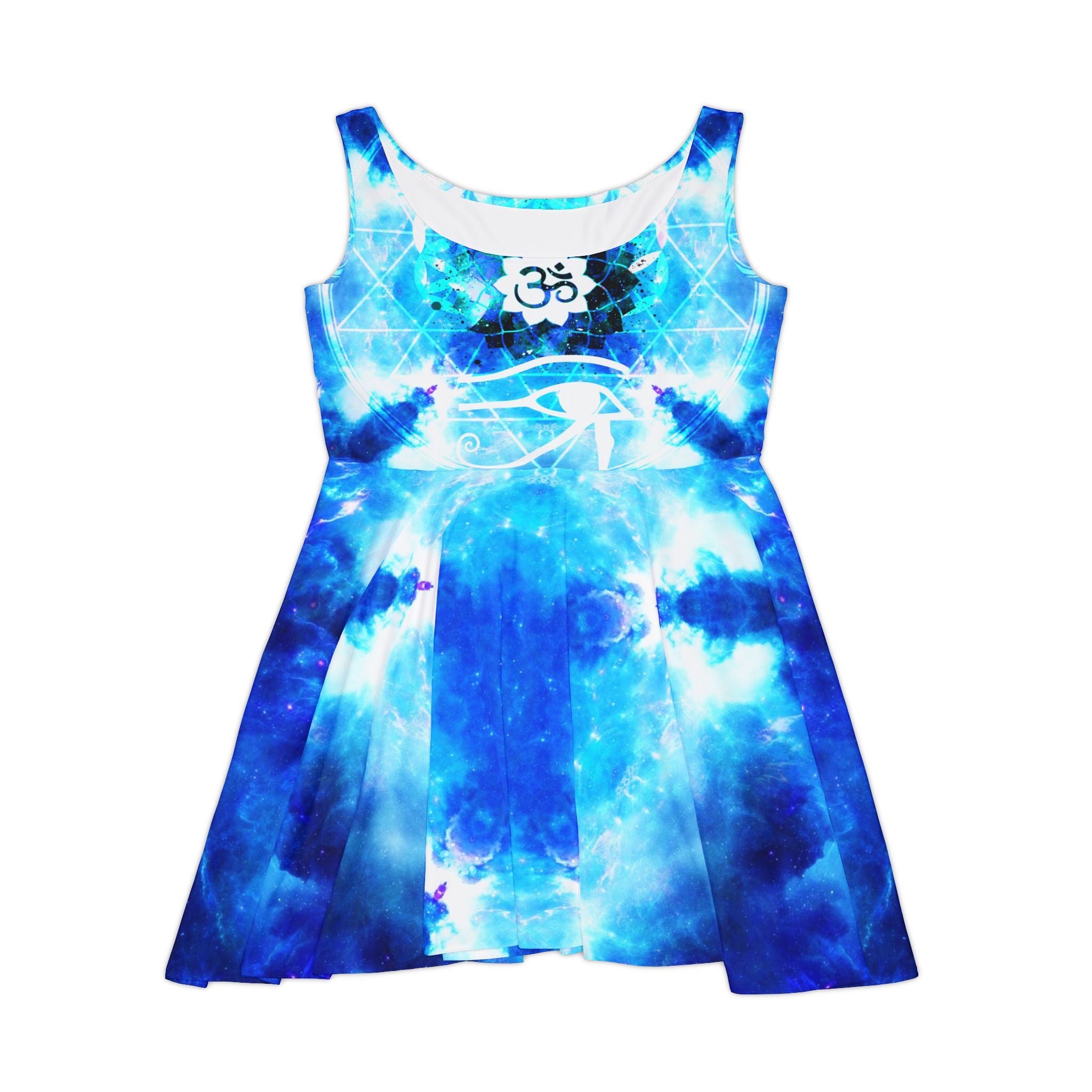 Amen Jin's Mandala of Dragon Fire Fairy Om Meditations Women's Skater Dress