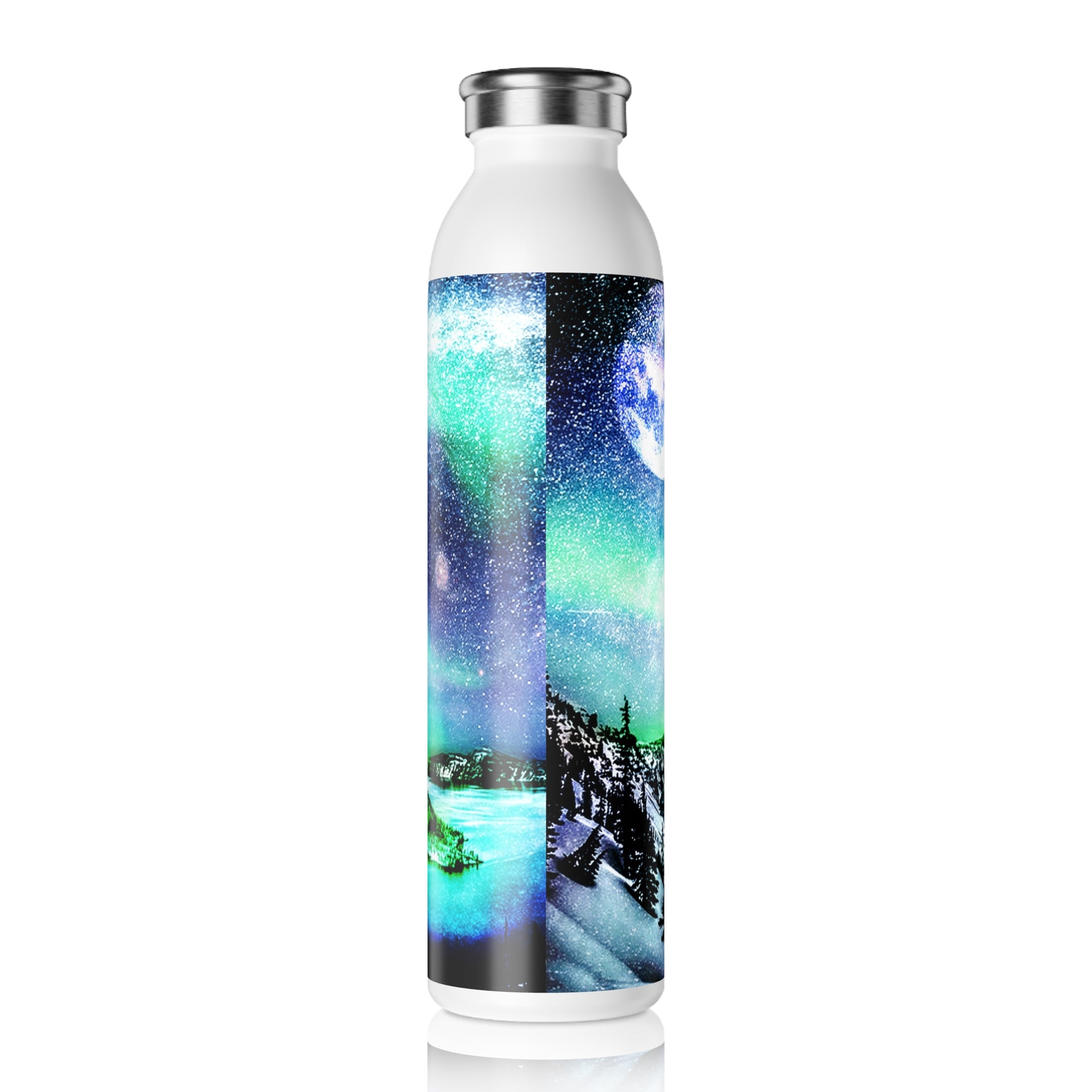Katerina's Noel Yule Night Dreams Slim Water Bottle
