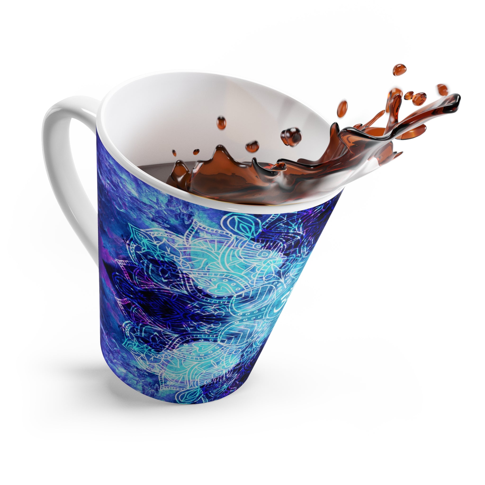 Amen Jin's Dragon's Gate Om Meditations Latte Mug
