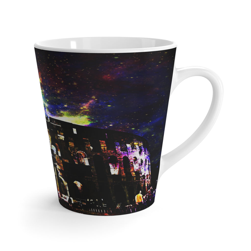 Rainbow Universe Dreams of Roman Patterns Past Latte Mug