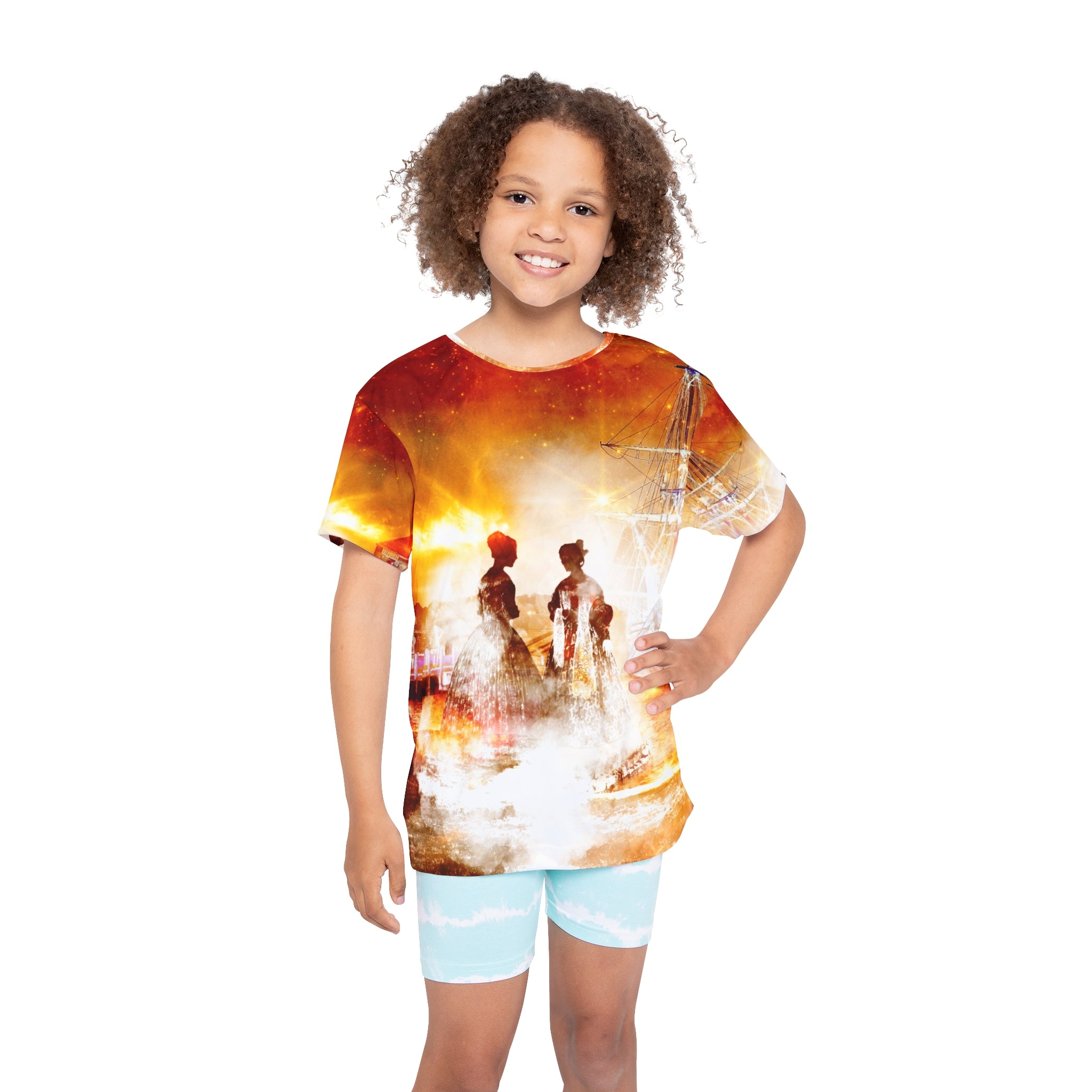 Samhain Salem Harbor Dreams Kid Sport Shirt