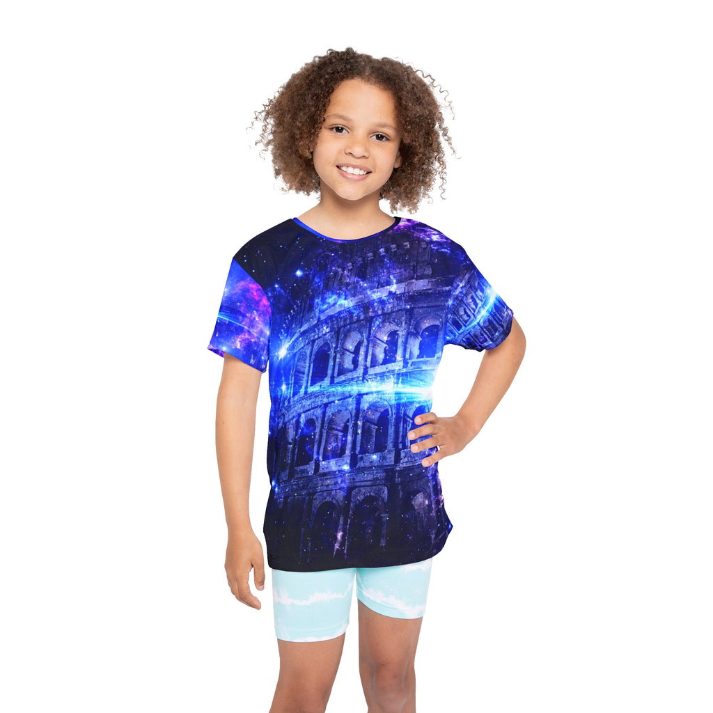 Iridescent Dreams of Roman Patterns Past Kids Sports Jersey