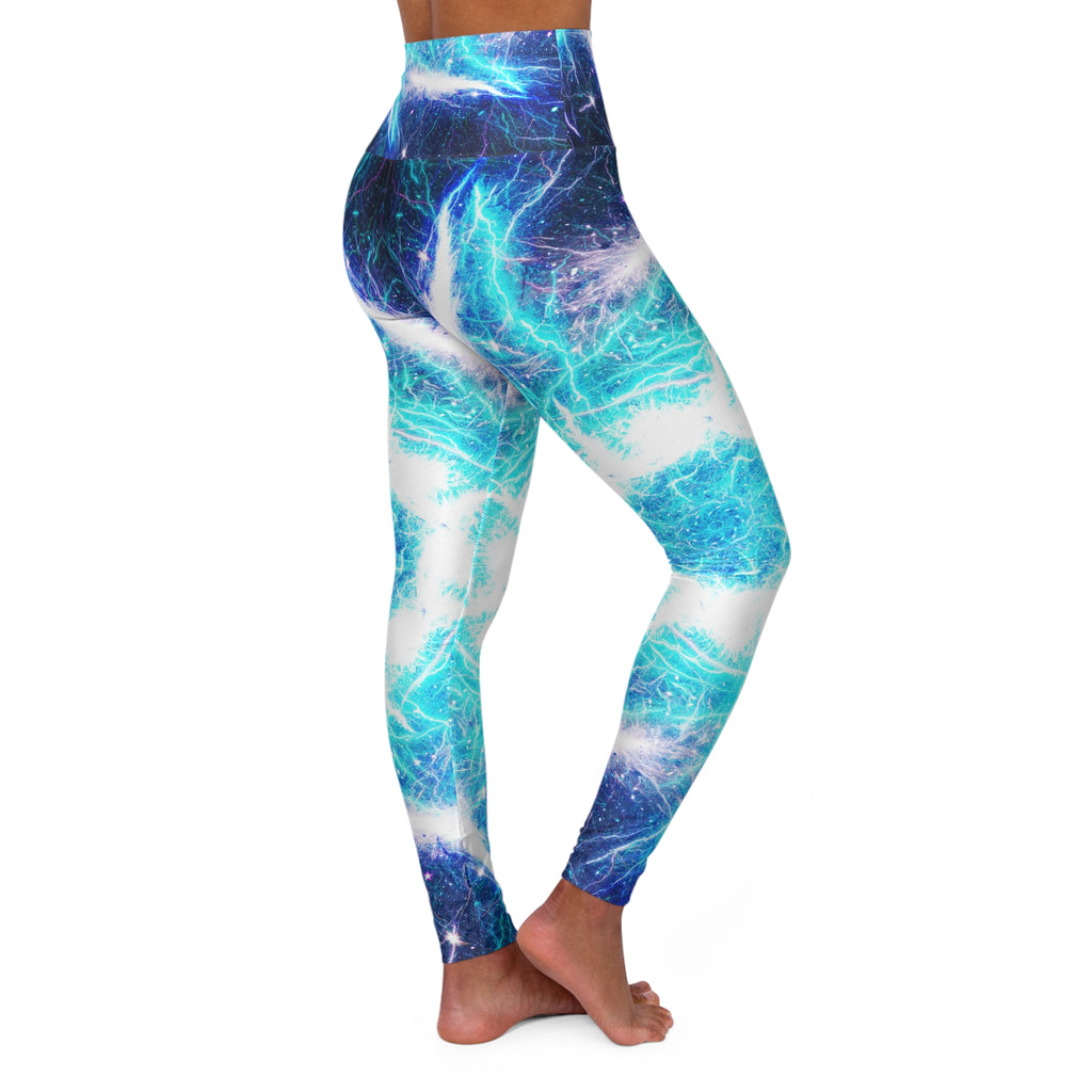 Katerina's Electric Dragon Fire Desires High Waisted Yoga Leggings