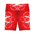 Katerina's Red Instead Infinity Desires 2024 Women's Workout Shorts