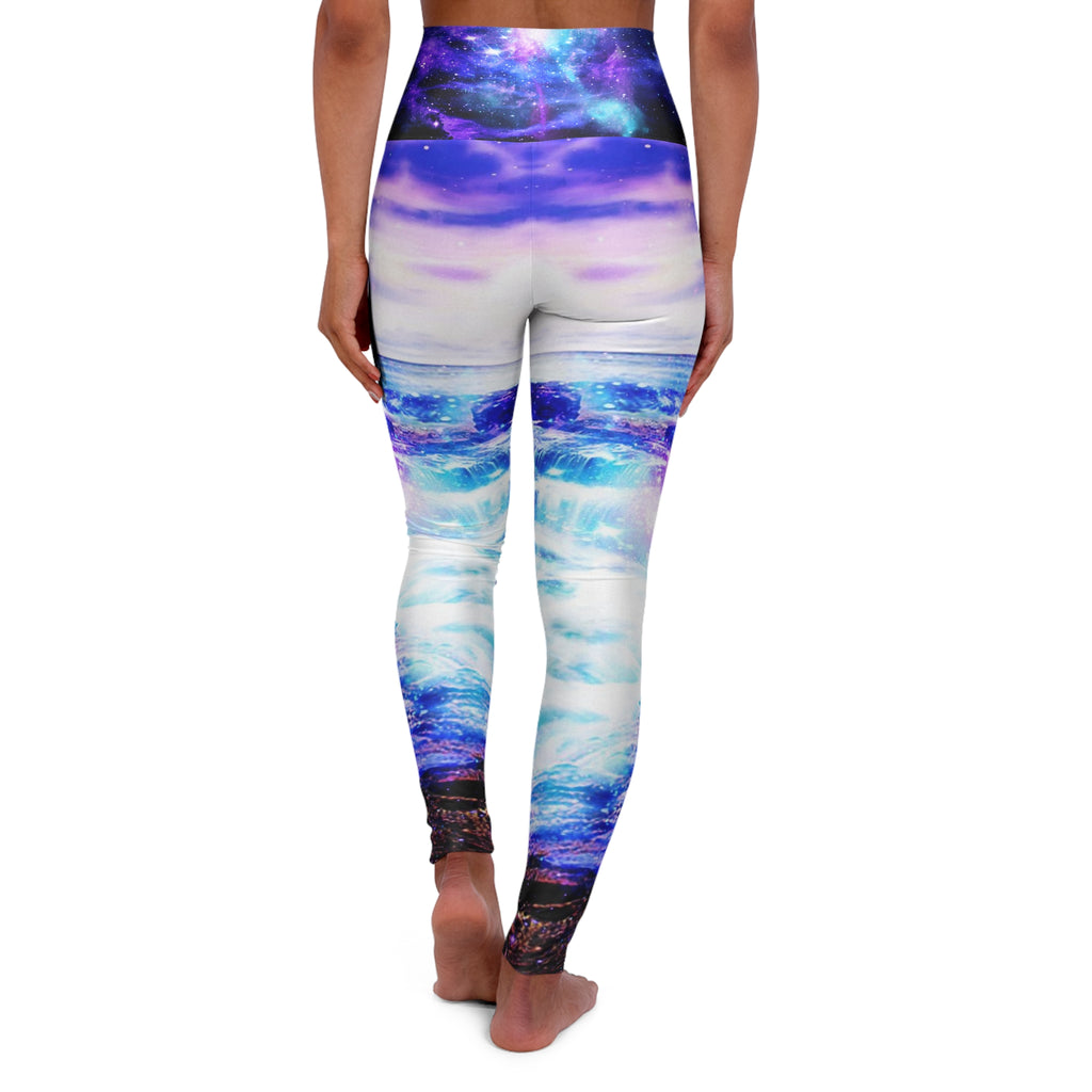Mystic Majical Sea Dreams High Waisted Yoga Leggings